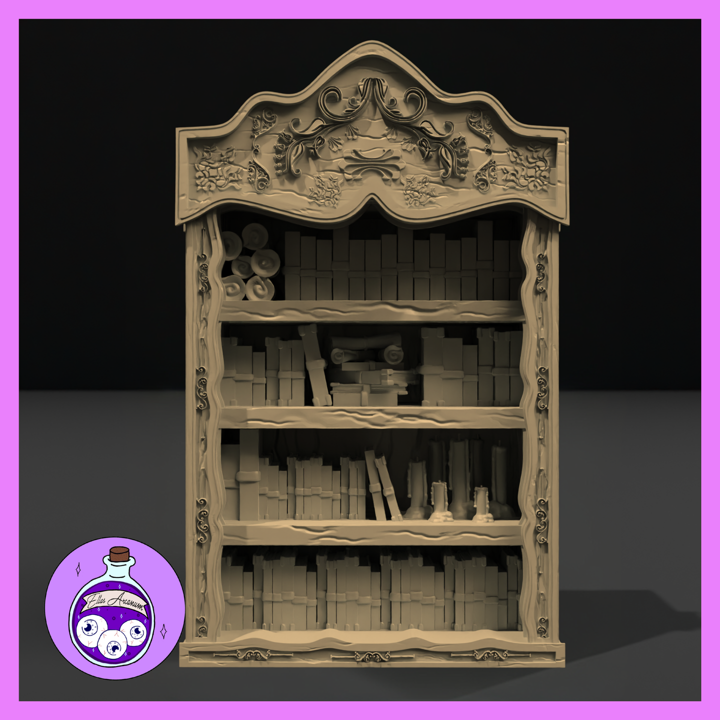 Bookshelf Ornate by Ella's Arcanum