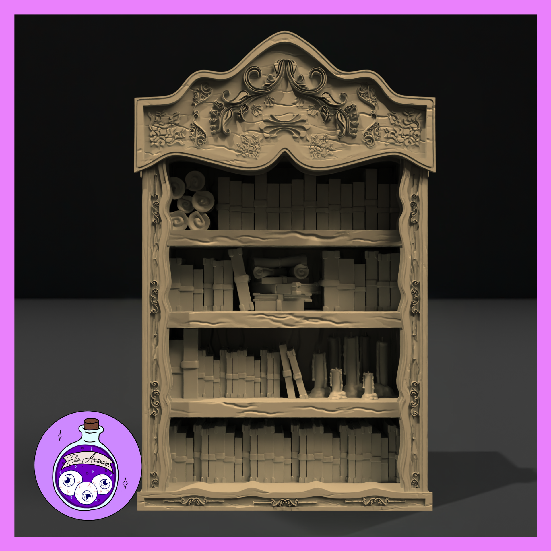 Bookshelf Ornate by Ella's Arcanum
