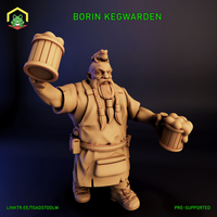 Dwarven Brew Master (Borin “Frogcap” Kegwarden) by The Toadstool Weaver