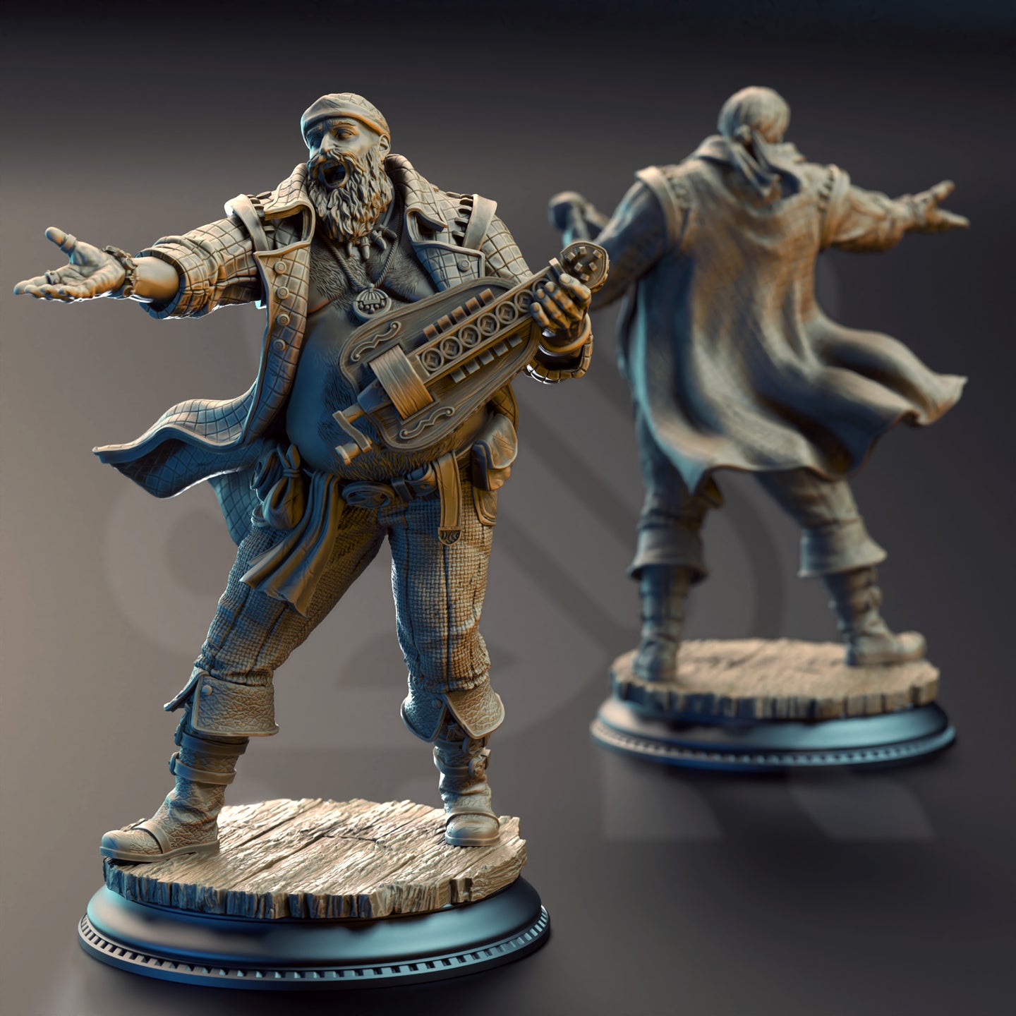 Master of the Hurdy Gurdy Pirate Bard (Bossman Bill) by DM Stash