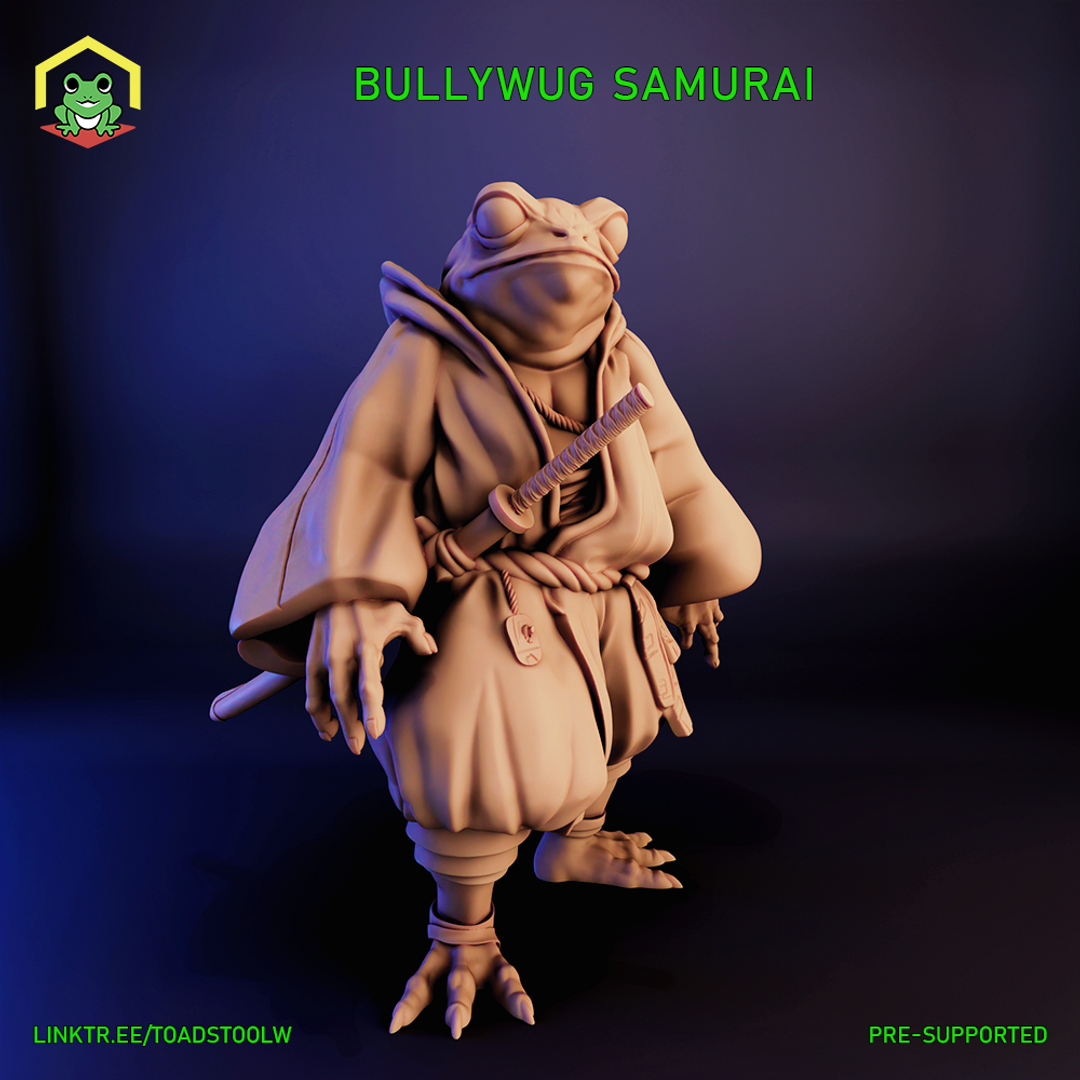 Bullywug Samurai by The Toadstool Weaver