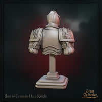 Crimson Oath Knight Bust  by Great Grimoire