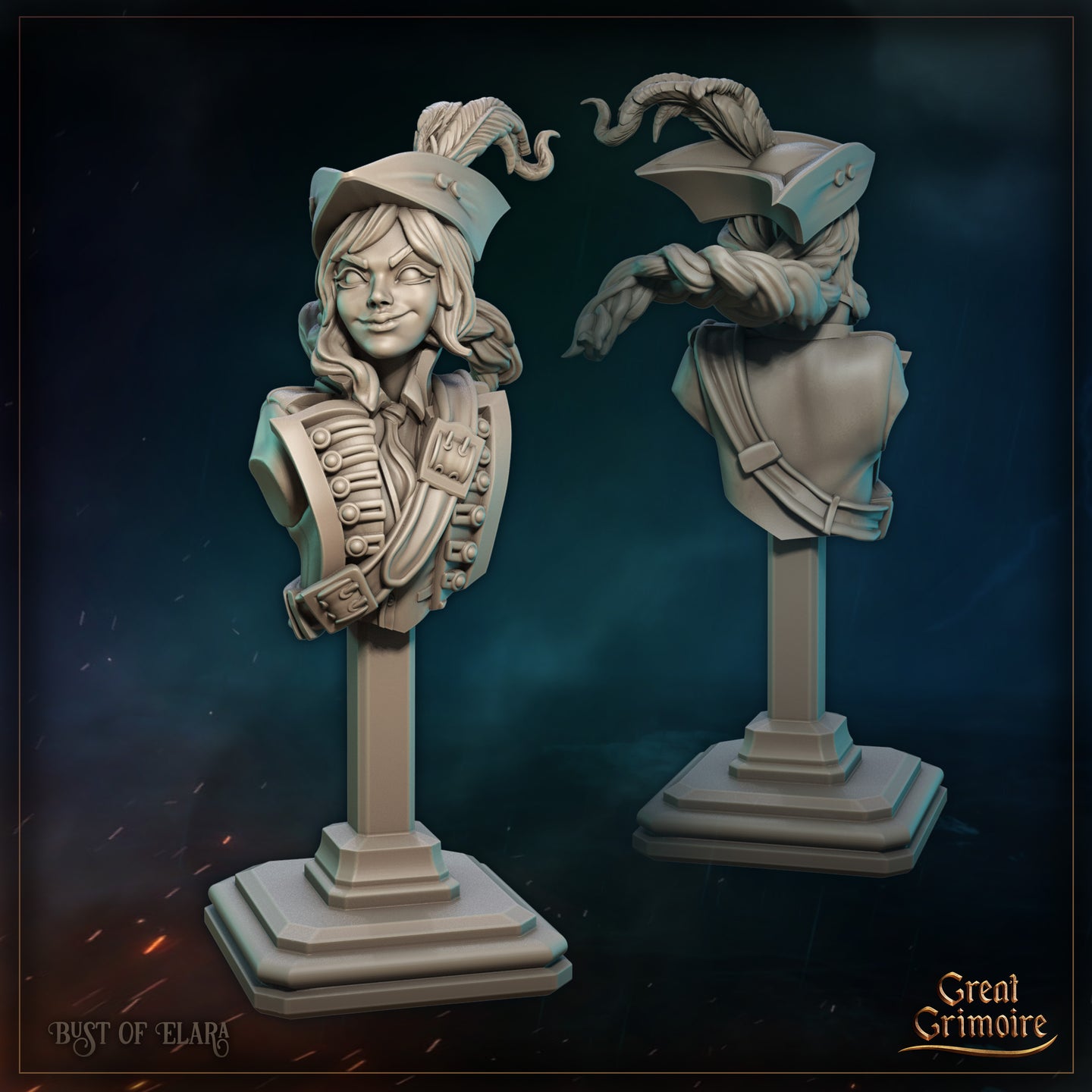 Elara Swiftwing Bust  by Great Grimoire