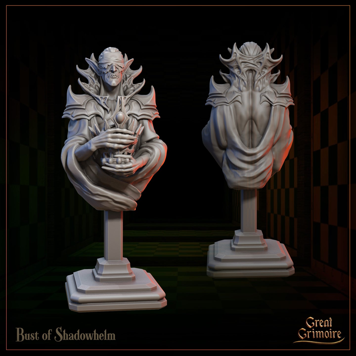 Shadowhelm Bust  by Great Grimoire
