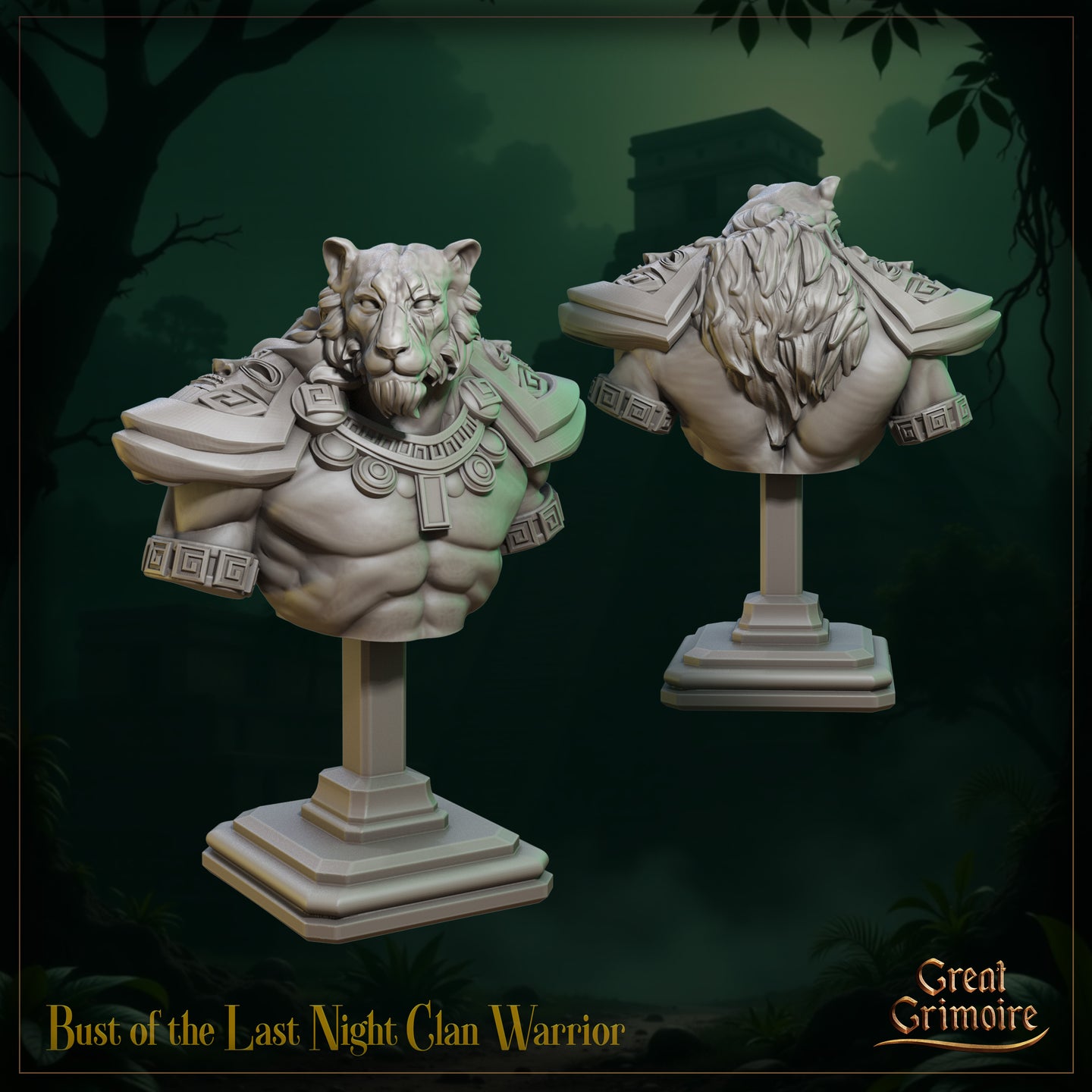 The Last Night Clan Warrior Bust  by Great Grimoire