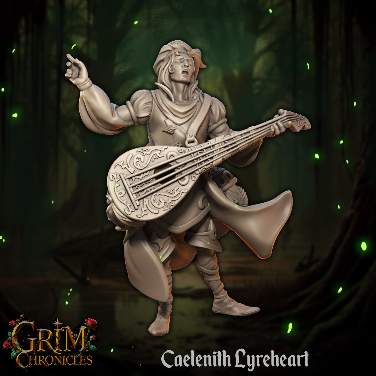 Bard Caelenith Lyreheart by Great Grimoire
