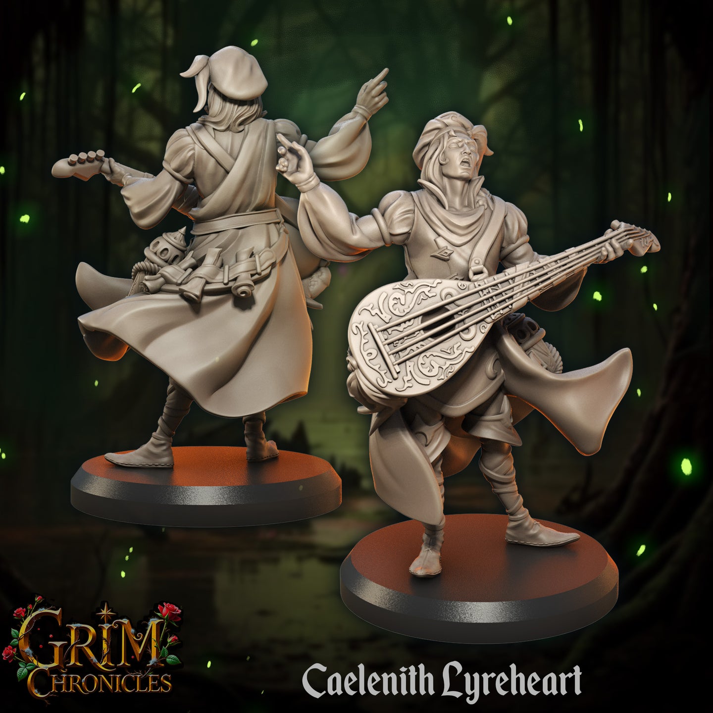 Bard Caelenith Lyreheart by Great Grimoire