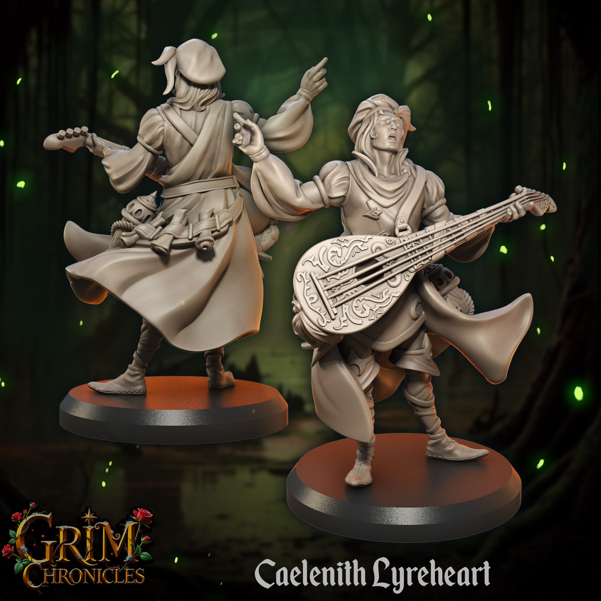 Bard Caelenith Lyreheart by Great Grimoire