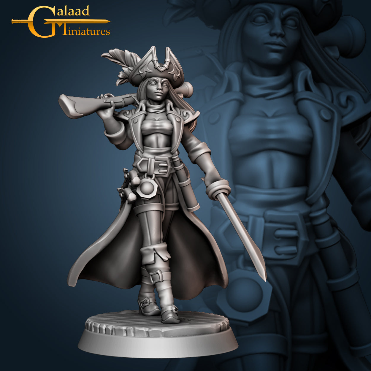 Captain Walking by Galaad Miniatures