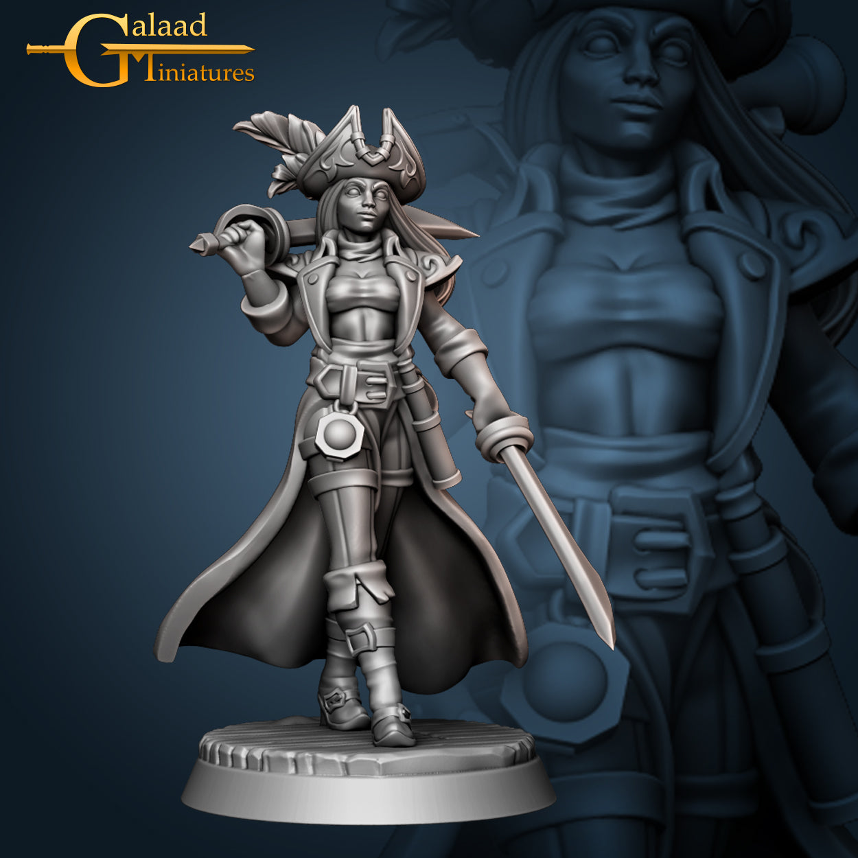 Captain Walking by Galaad Miniatures