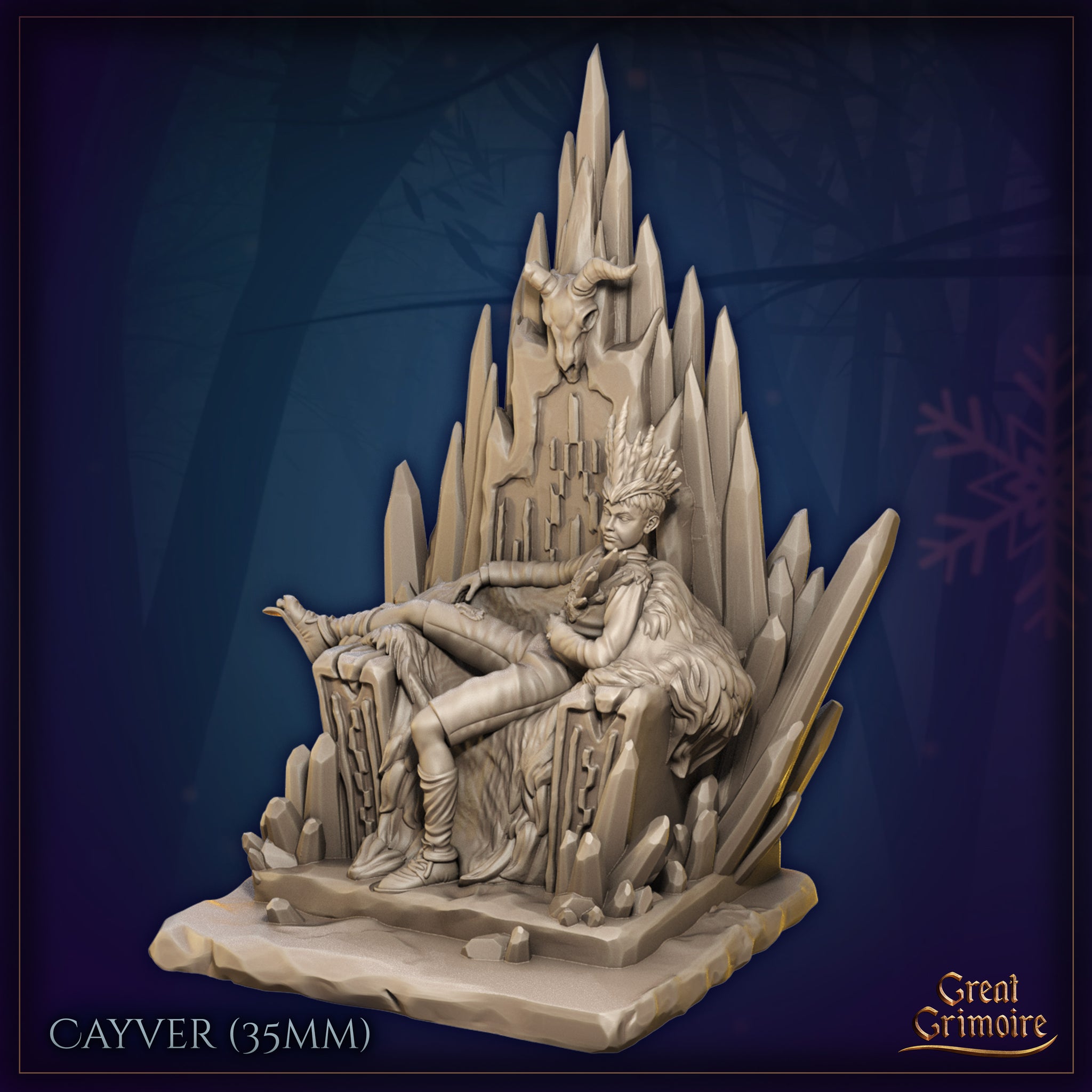 Cayver on Throne by Great Grimoire