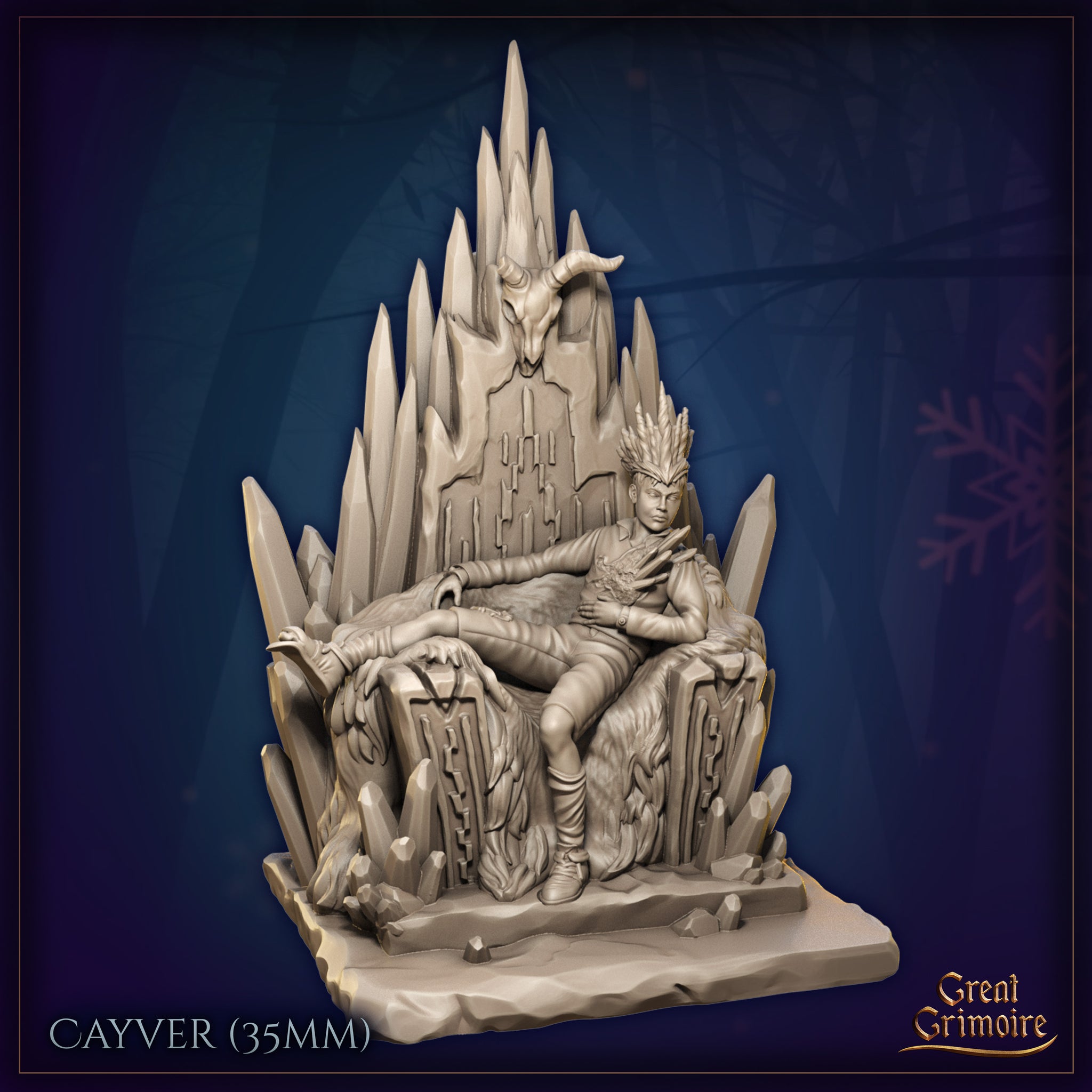 Cayver on Throne by Great Grimoire