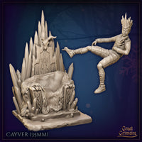 Cayver on Throne by Great Grimoire