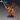 Skeletal commander mini by Epic Miniatures, sword raised overhead in a war cry, holding a broad shield, wearing ornate tribal-carved breastplate, greaves, and a flowing cloak, bare bone limbs visible between armour panels.