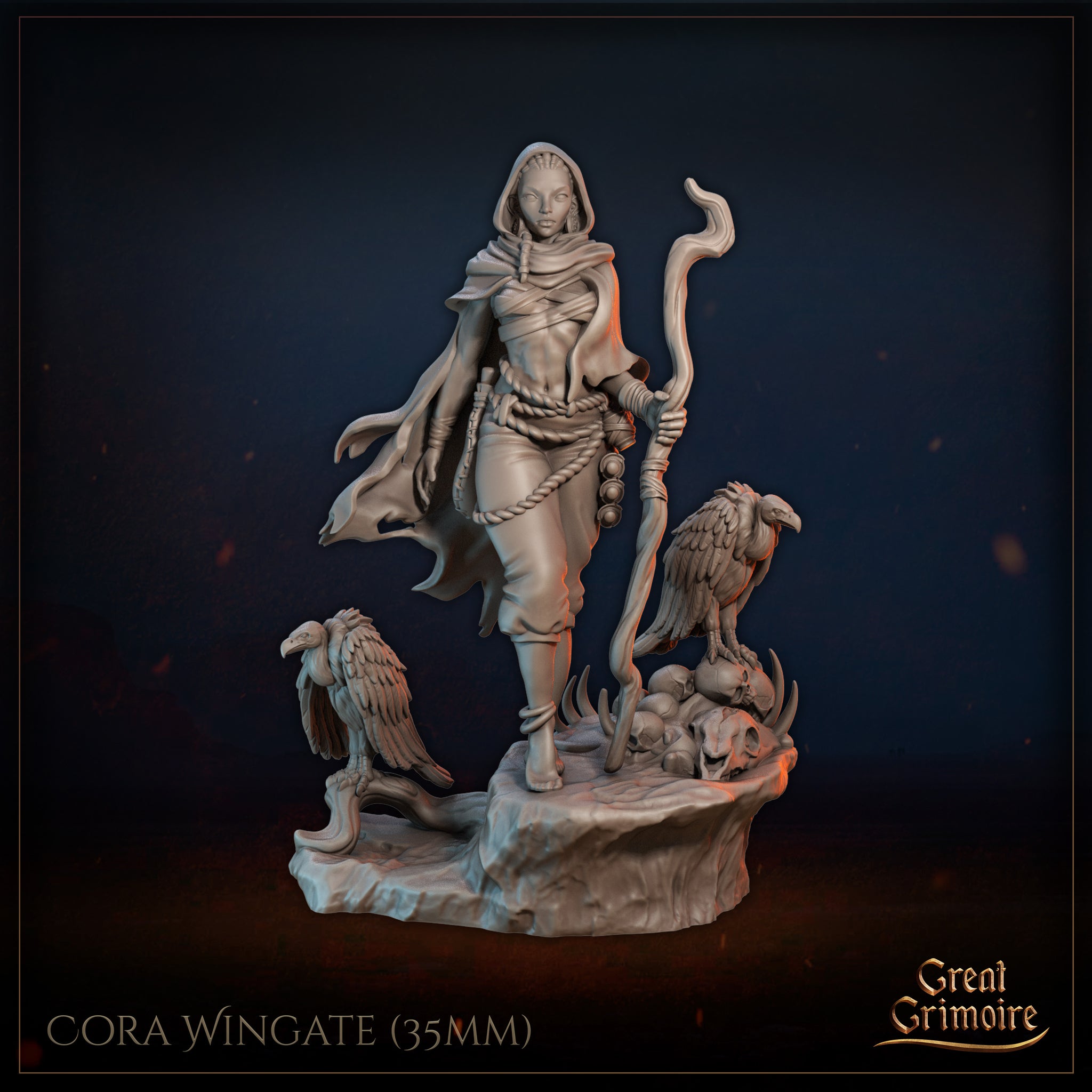 Desert Druid Cora Wingate by Great Grimoire