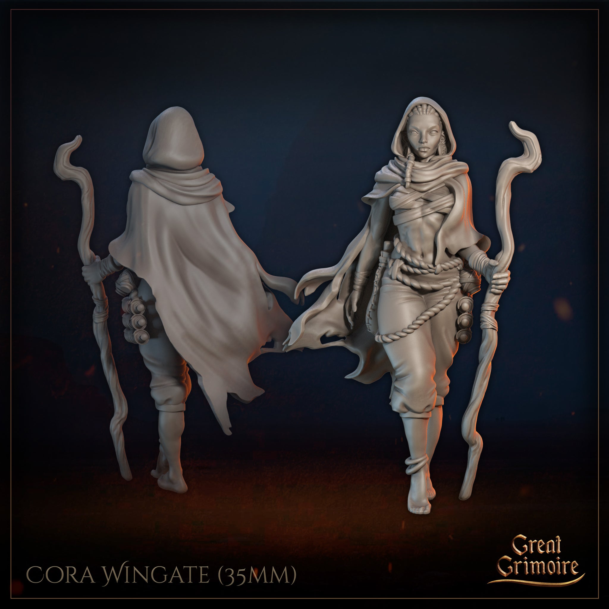Desert Druid Cora Wingate by Great Grimoire
