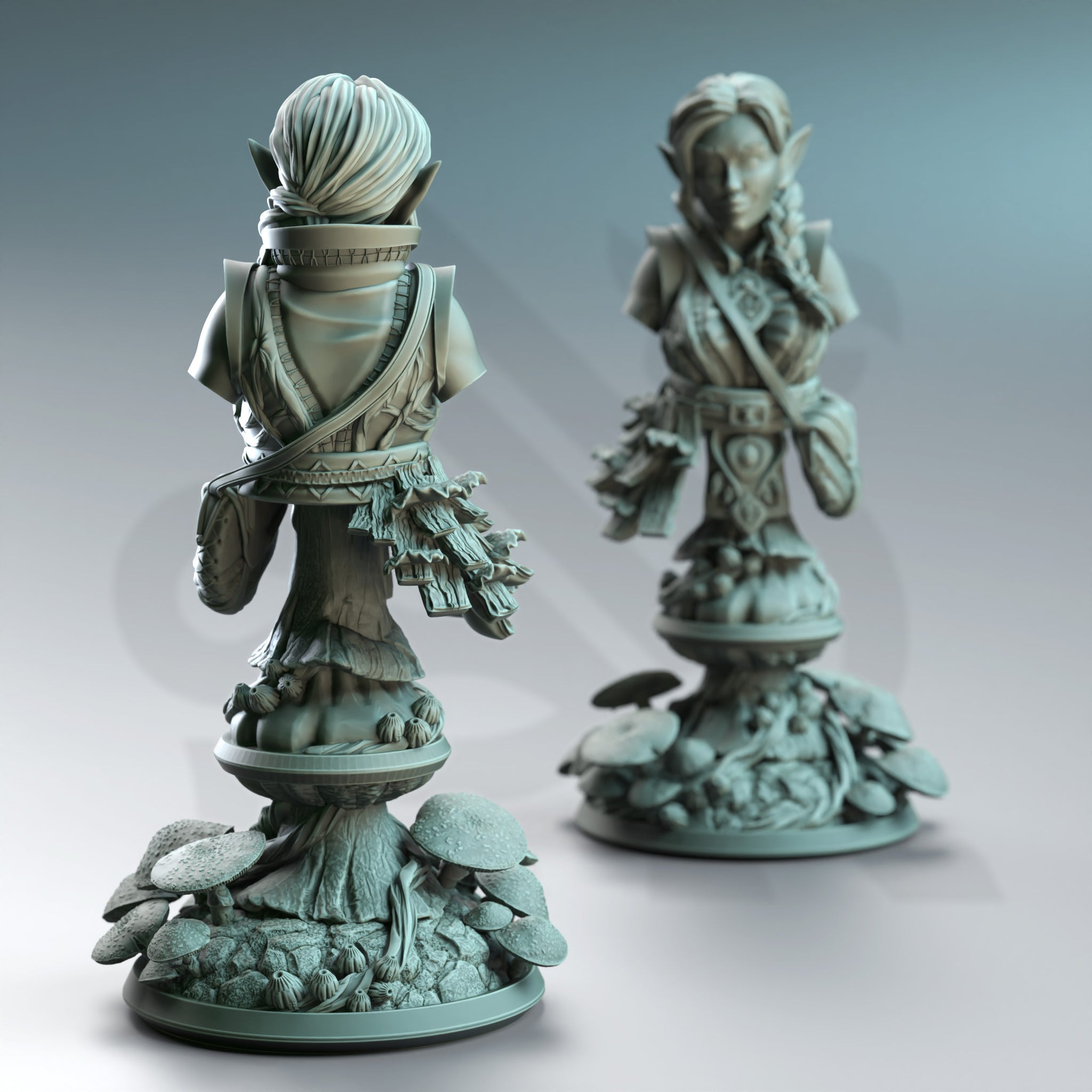 Halfling Druid (Cordelia the Homestead Hermit) Bust  by DM Stash