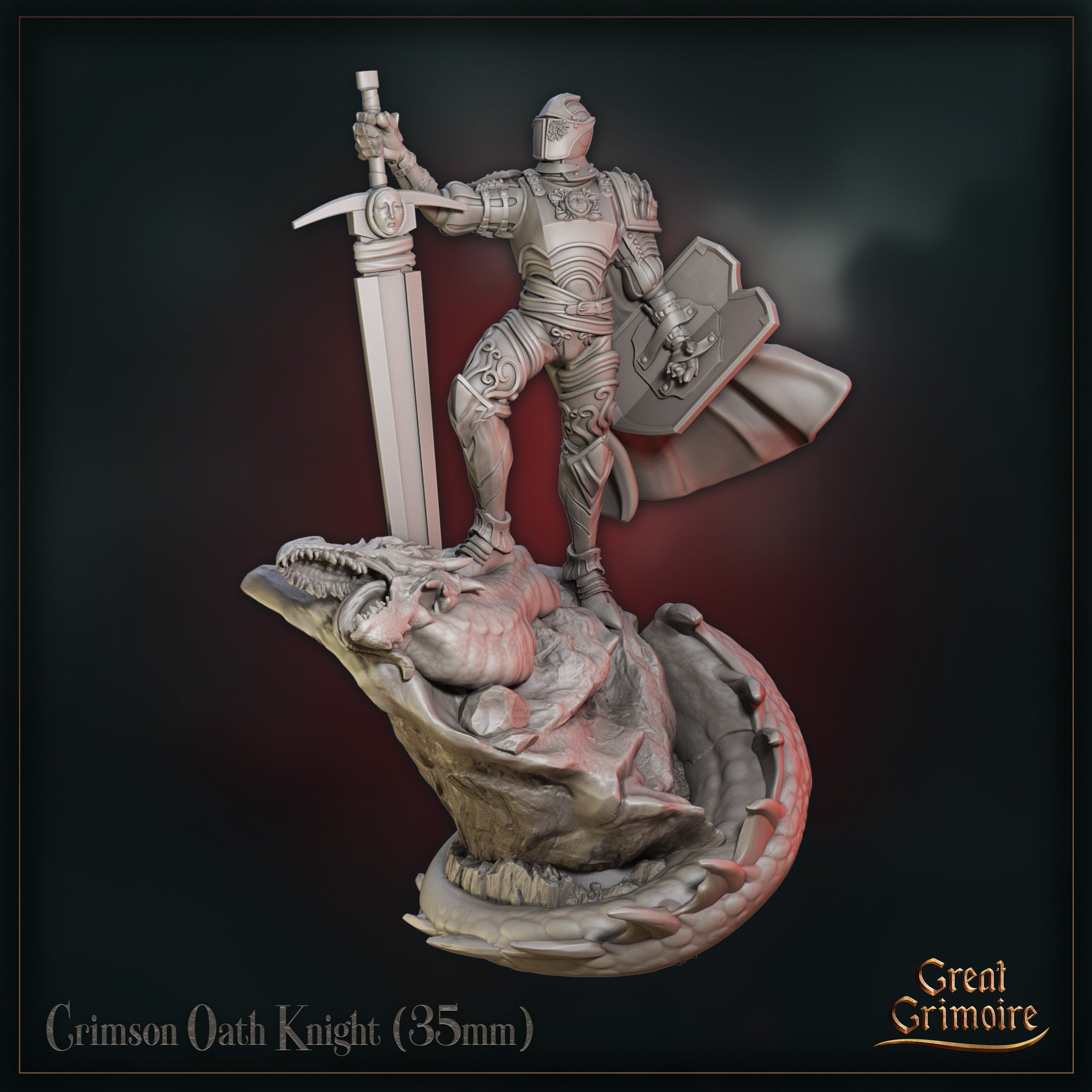 Crimson Oath Knight by Great Grimoire