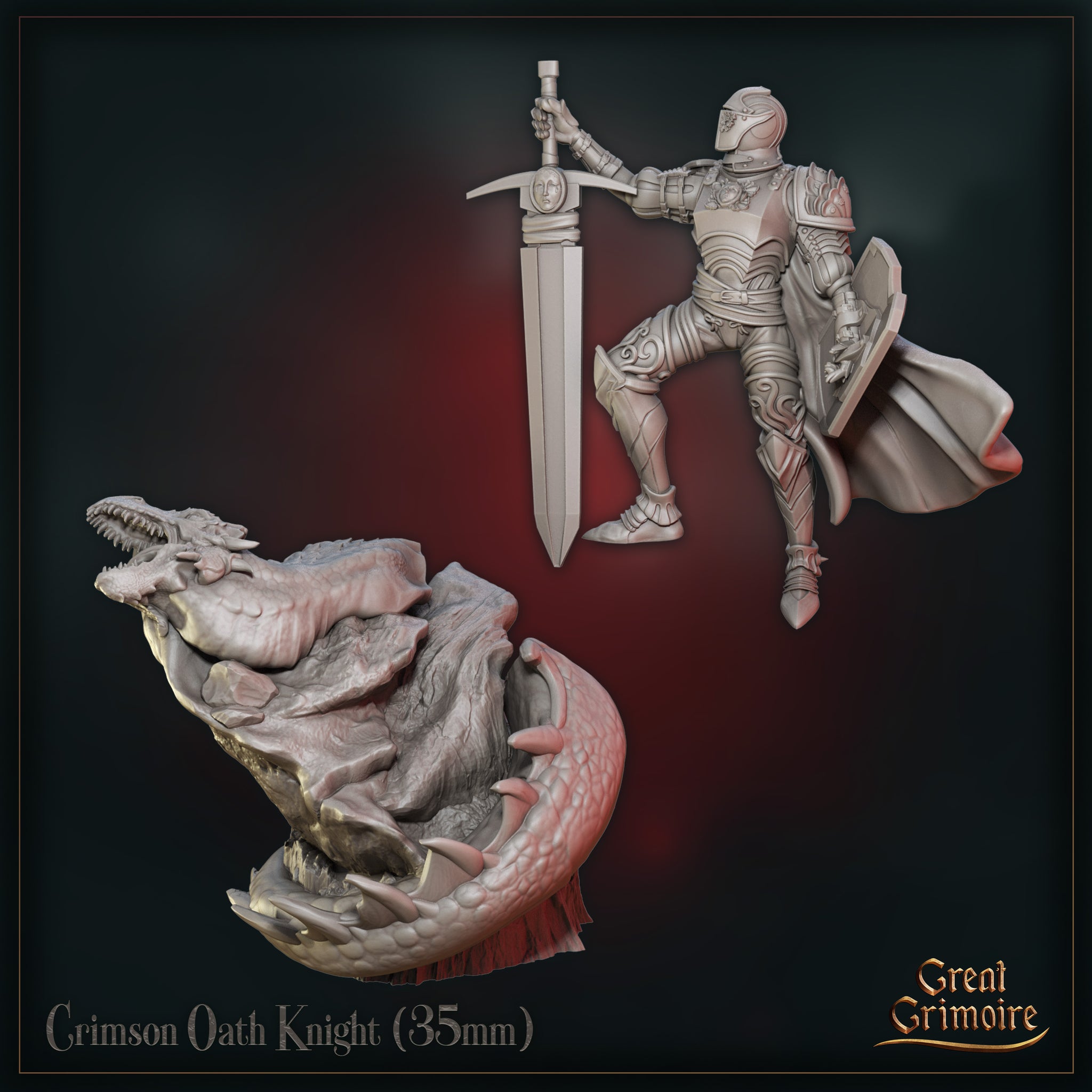 Crimson Oath Knight by Great Grimoire