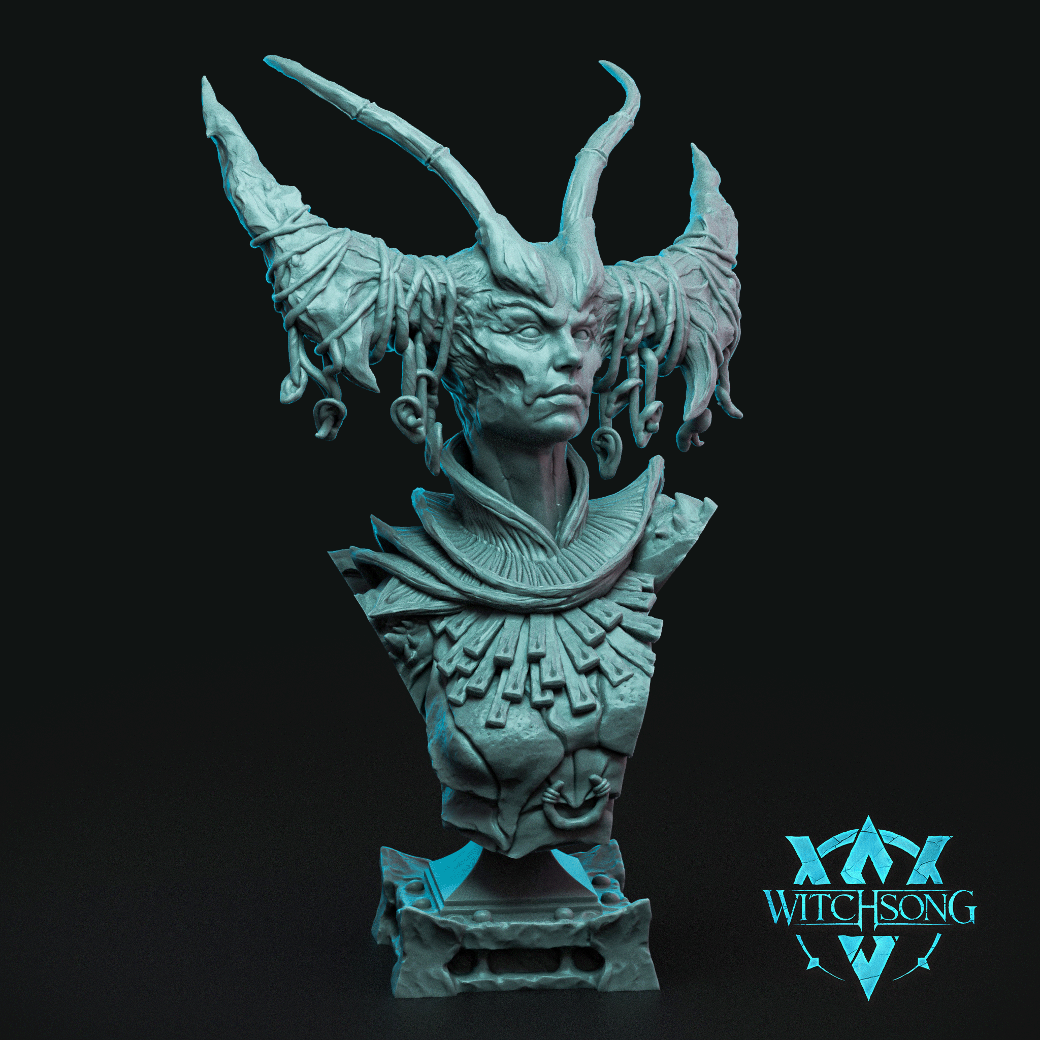 Cryptid Queen Bust by Witchsong Miniatures