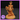 Unpainted orange resin render of the Cultist Tormentor miniature by Ella's Arcanum Minis — a muscular male figure wearing spiked pauldrons, a barbed chain necklace, and a jagged starburst crown, holding a massive looping barbed chain in both hands, with flowing lower robes and a scenic rubble base, shown at 32mm scale