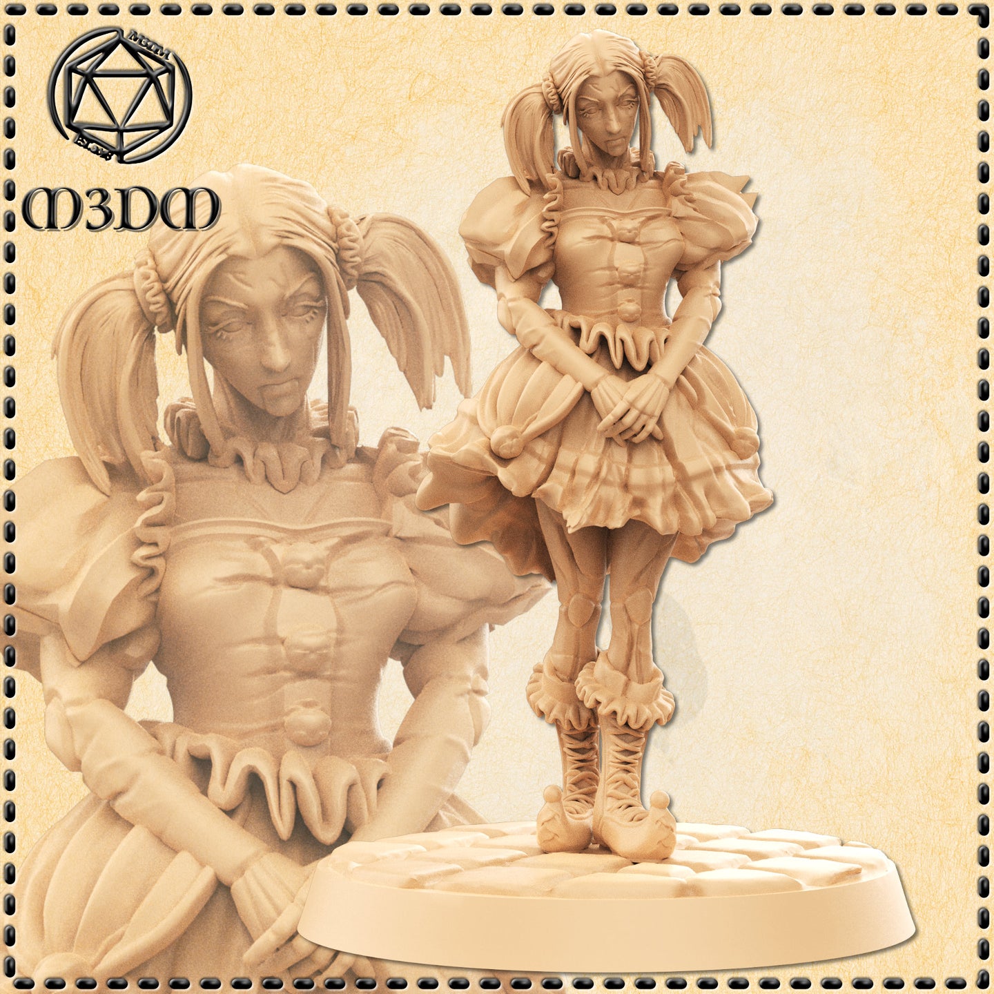 Cursed Clown Doll Casual by Mia Kay M3DM