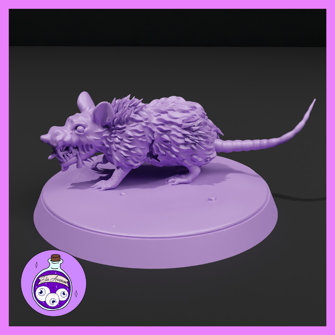 Cursed Goliath Rat 2 by Ella's Arcanum Minis