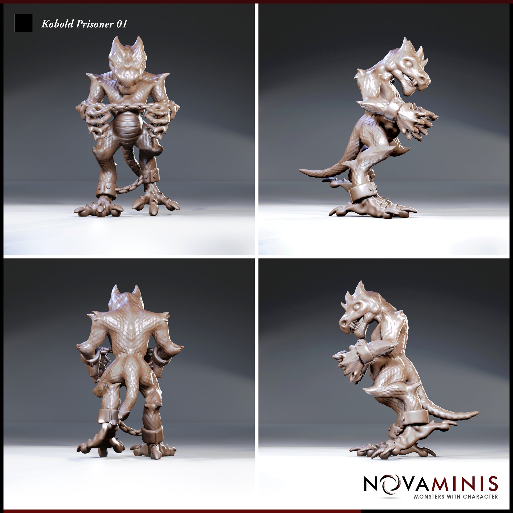 Unpainted resin tabletop miniature