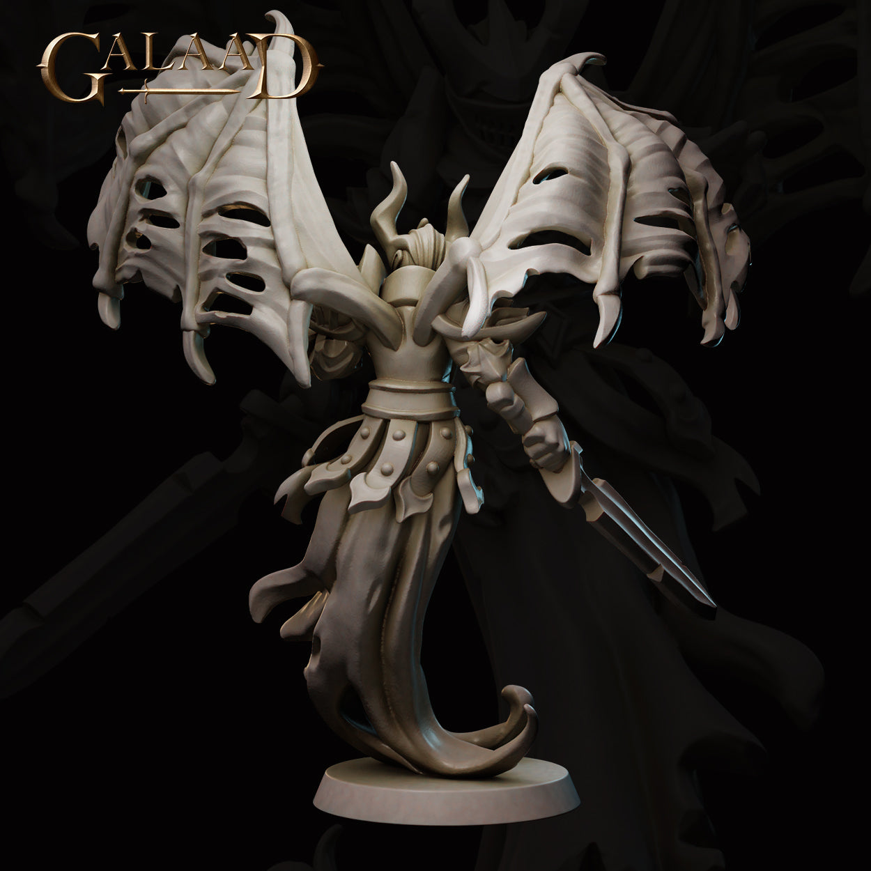 Winged Demon Knight 01 by Galaad Miniatures