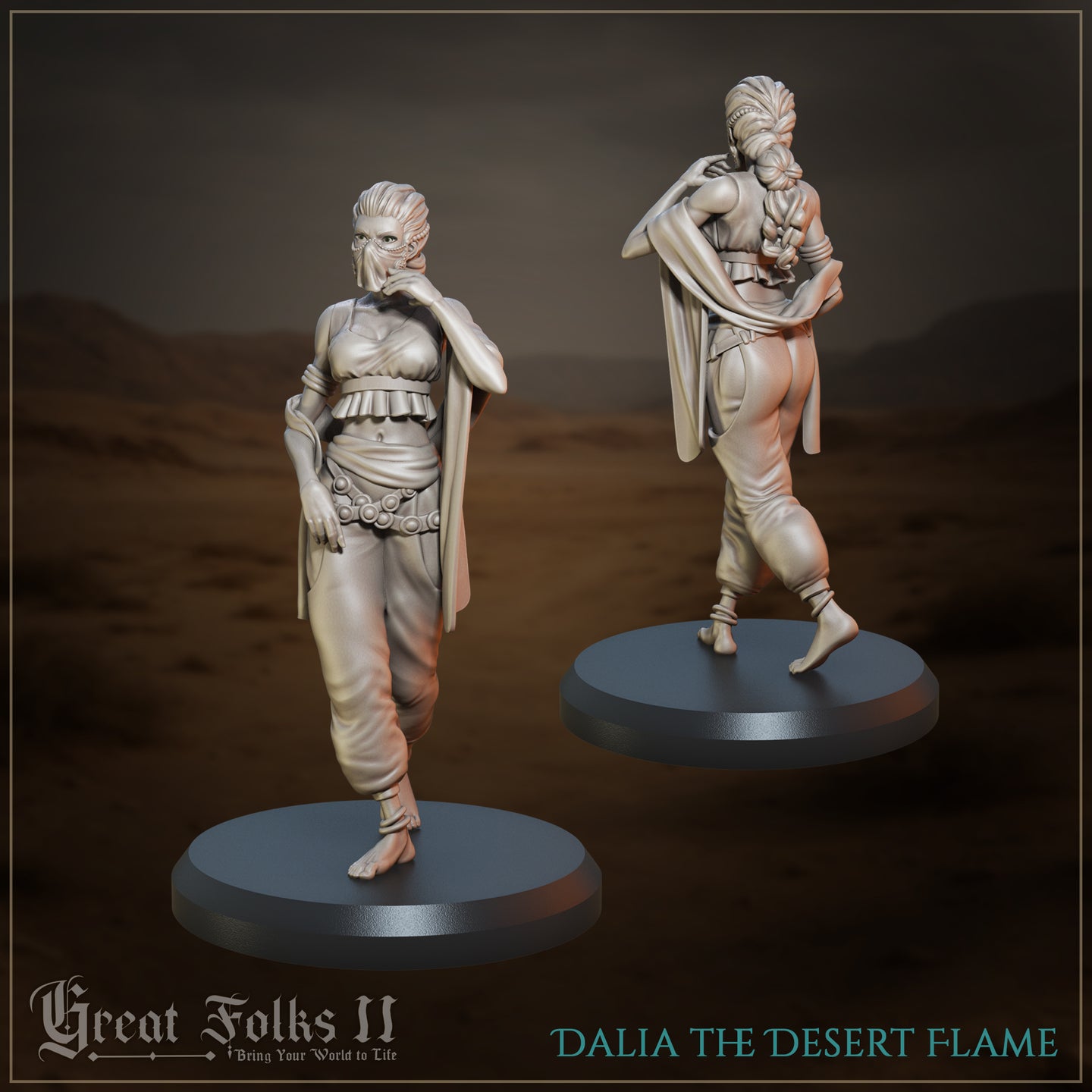 Dalia the Desert Flame by Great Grimoire