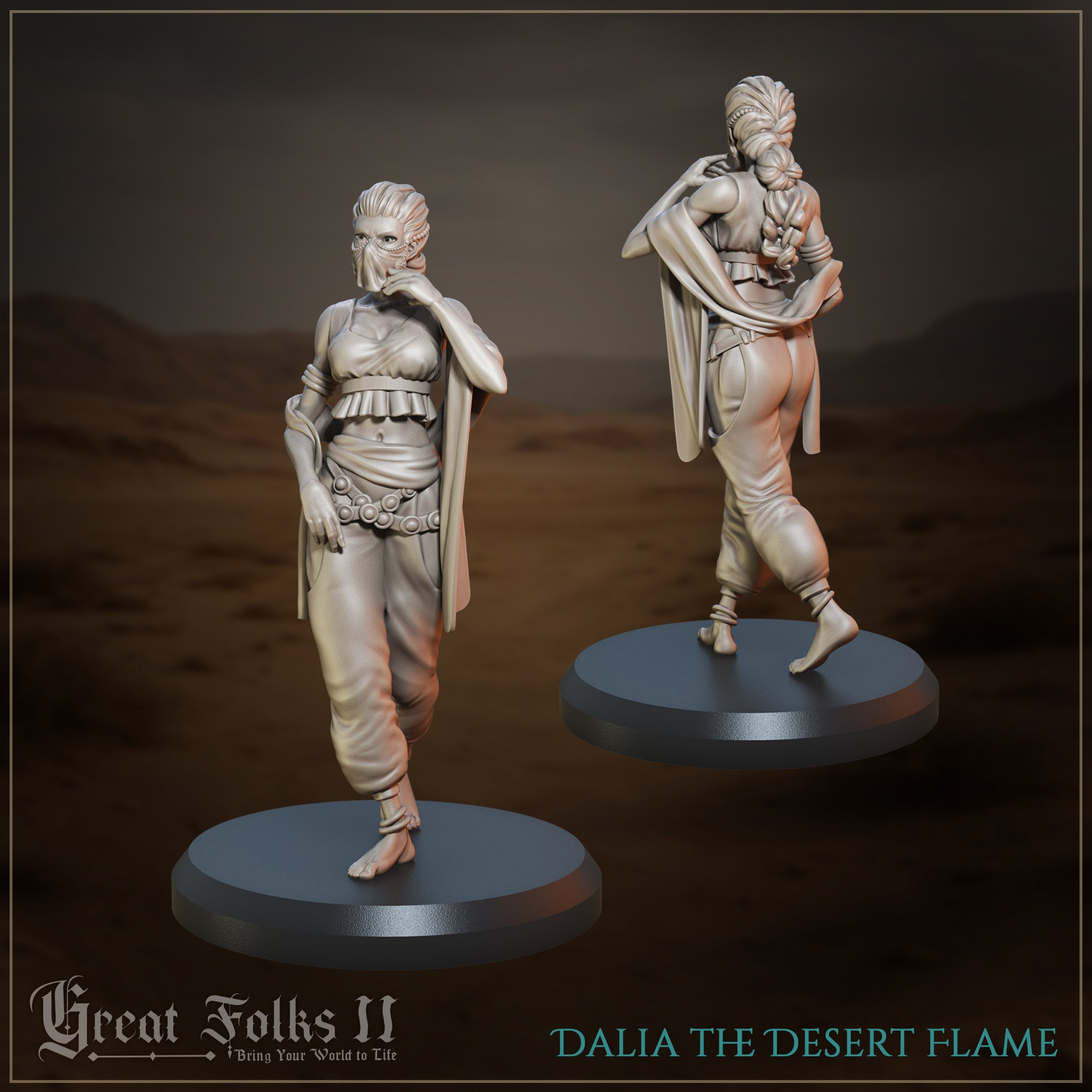 Dalia the Desert Flame by Great Grimoire