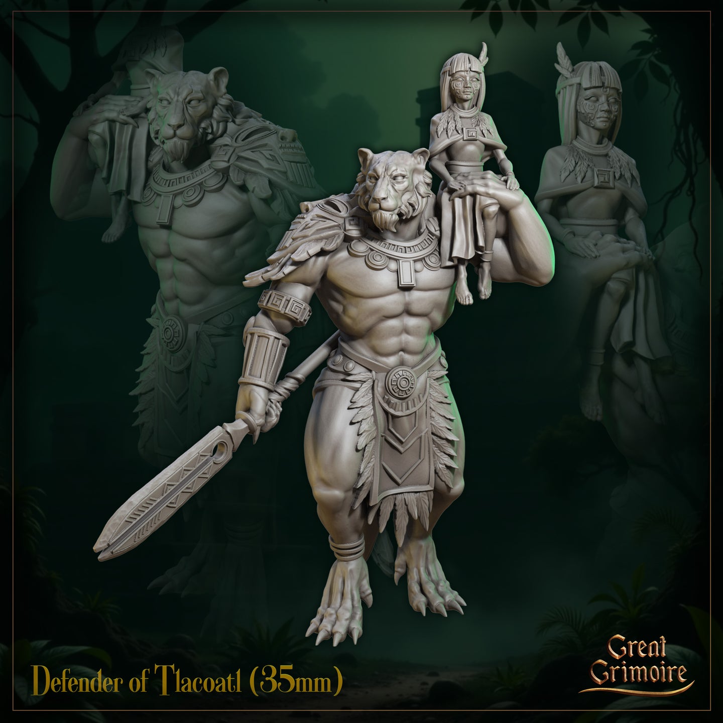 Leonin Defender of Tlacoatl by Great Grimoire