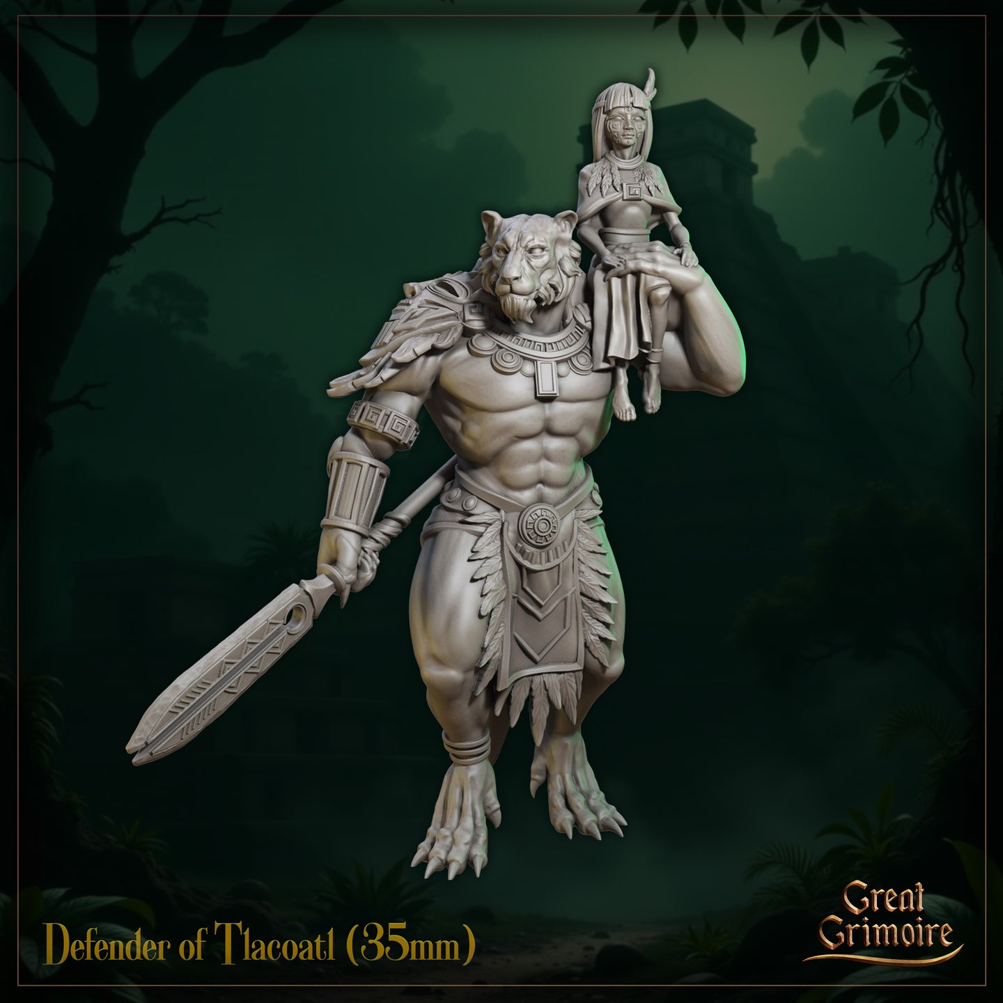 Leonin Defender of Tlacoatl by Great Grimoire