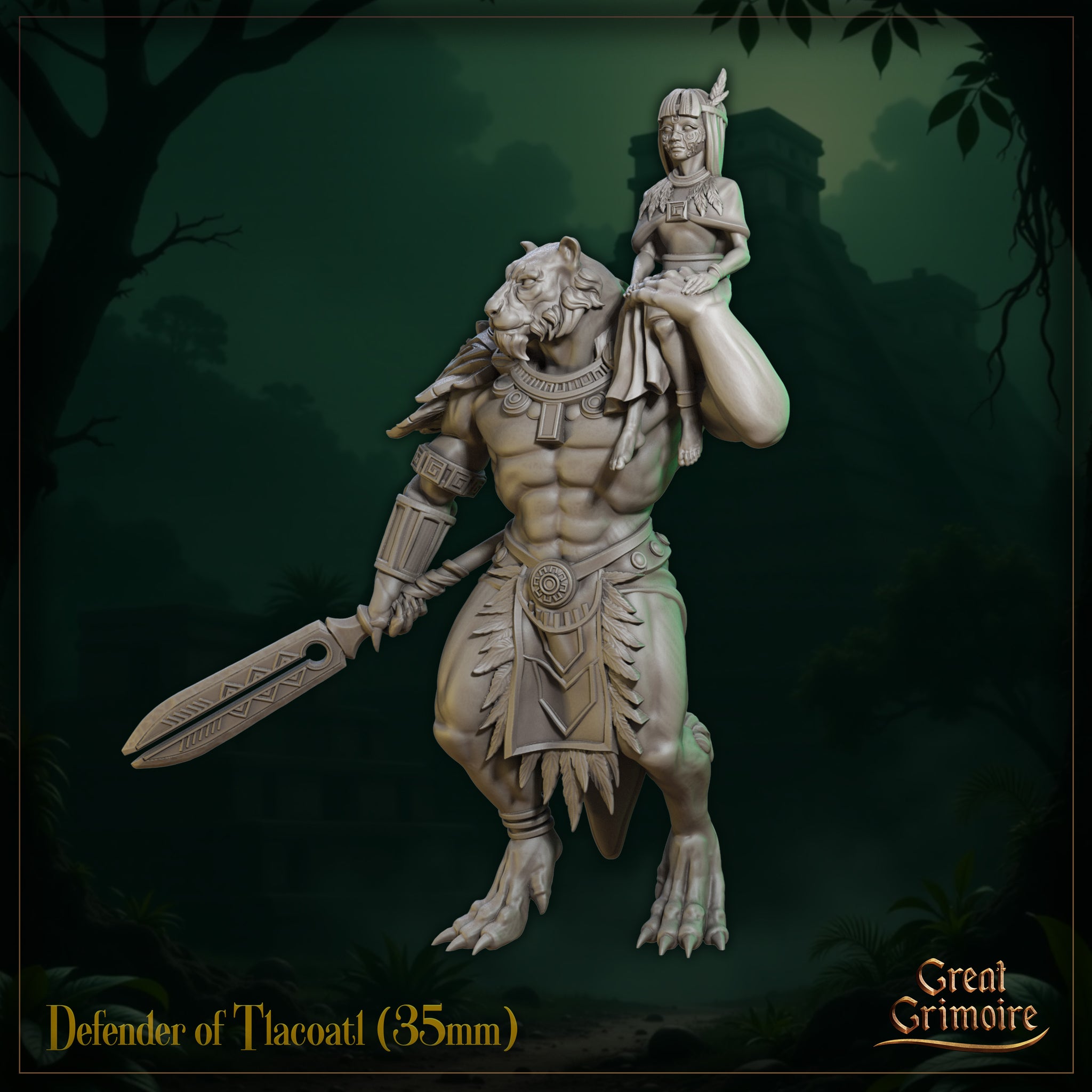 Leonin Defender of Tlacoatl by Great Grimoire