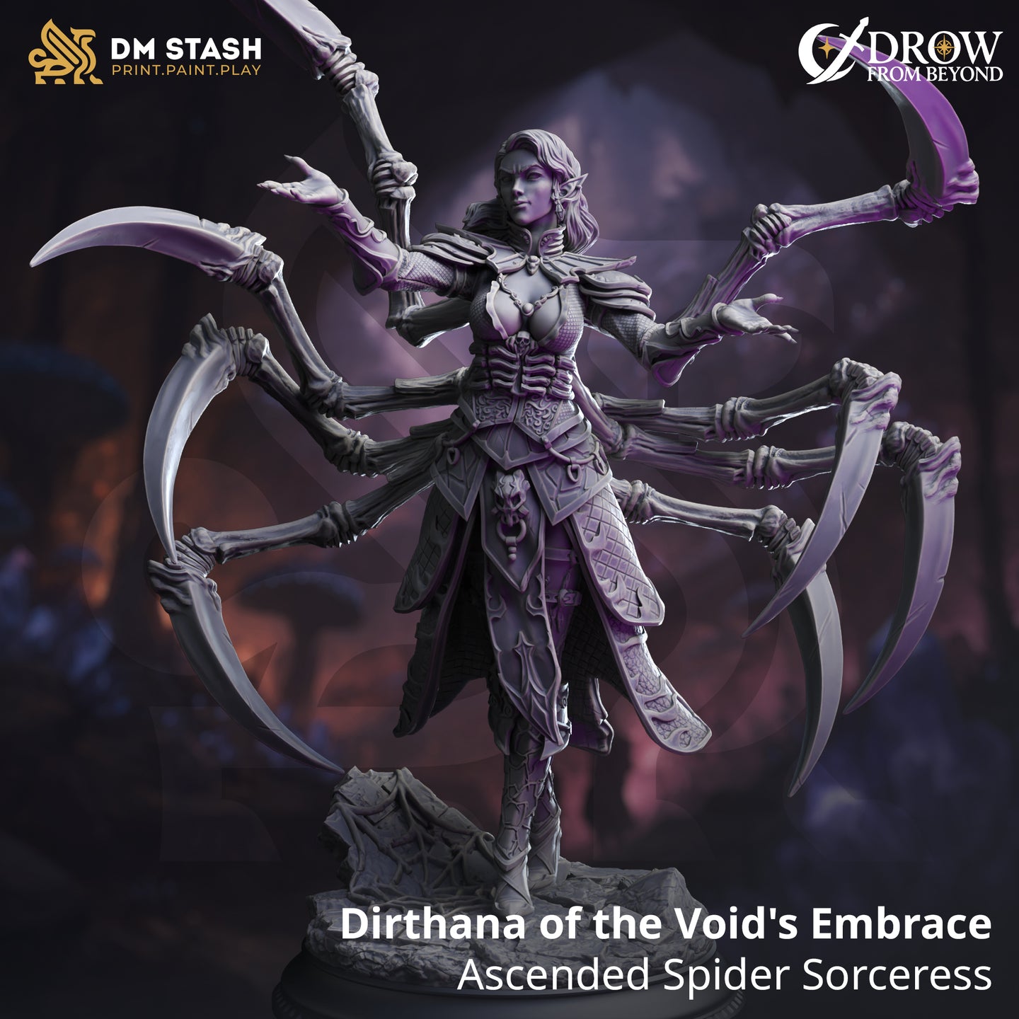 Ascended Drow Sorceress of the Spider (Dirthana of the Void's Embrace) by DM Stash