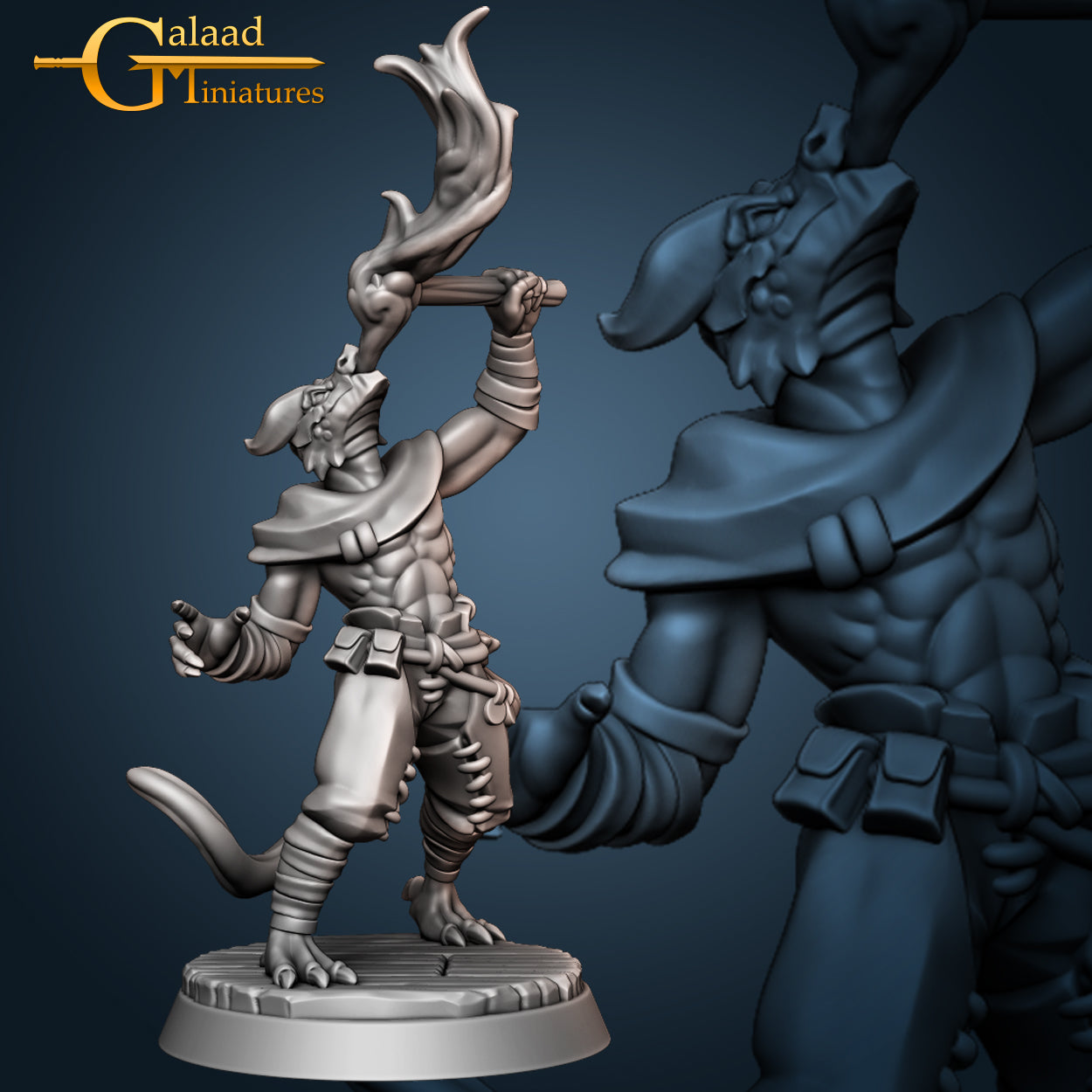Dragonborn Fire-Breather 01 by Galaad Miniatures
