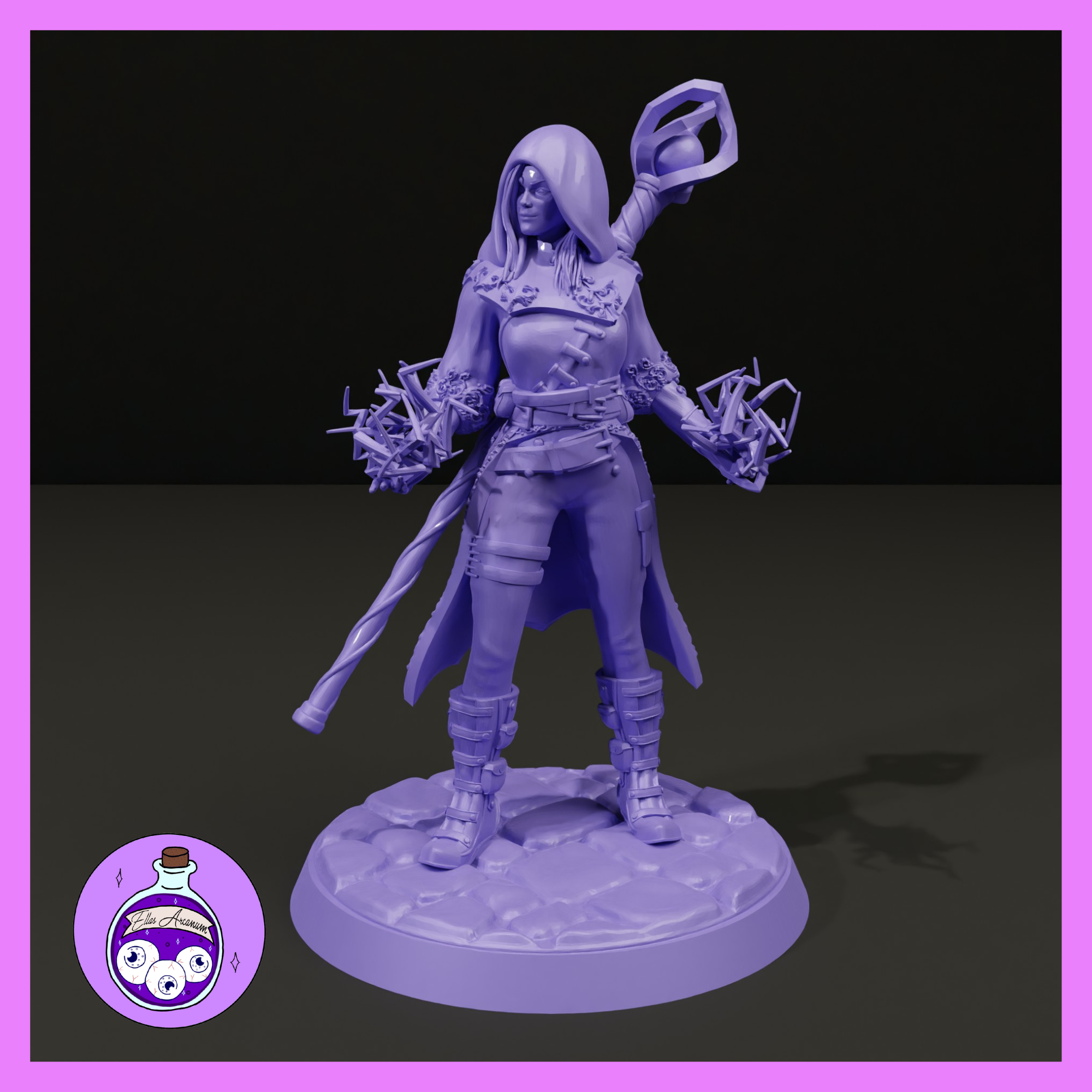 Drow Warlock by Ella's Arcanum Minis