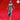 Front view of an unpainted grey resin 3D printed drow elf miniature holding a longsword in her left hand and a short blade in her right, wearing a mask, cross-wrapped chest armour, shoulder guards, and a flowing split coat, striding forward — by Yasashii Kyojin Studios