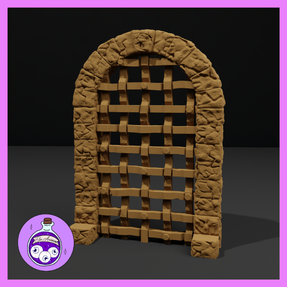 Dungeon Opening with Iron Bars by Ella's Arcanum