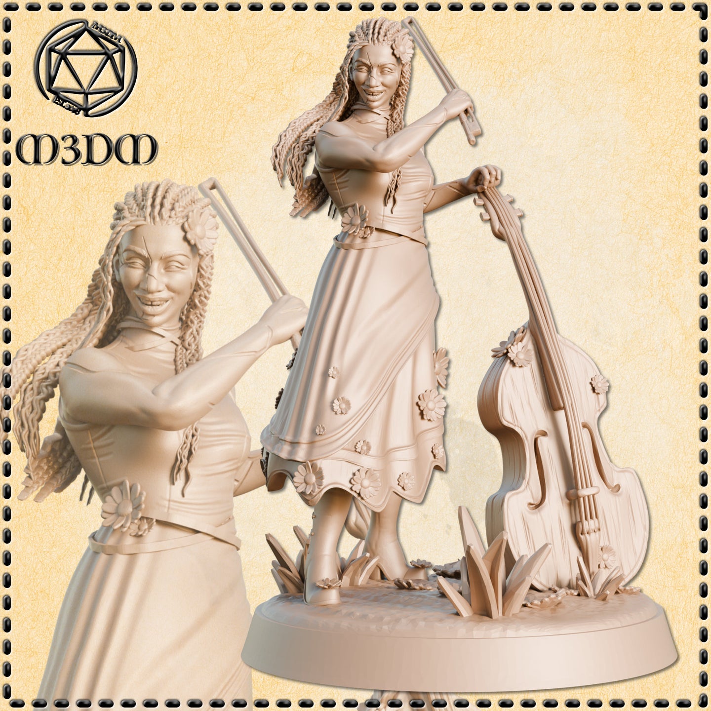 Earthborn Bard Action by Mia Kay M3DM