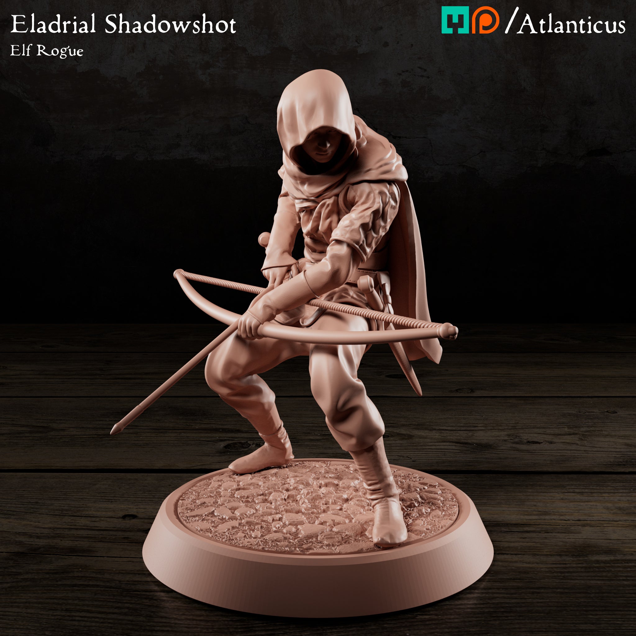 Eladrial Shadowshot w/Longbow by Atlanticus Arts