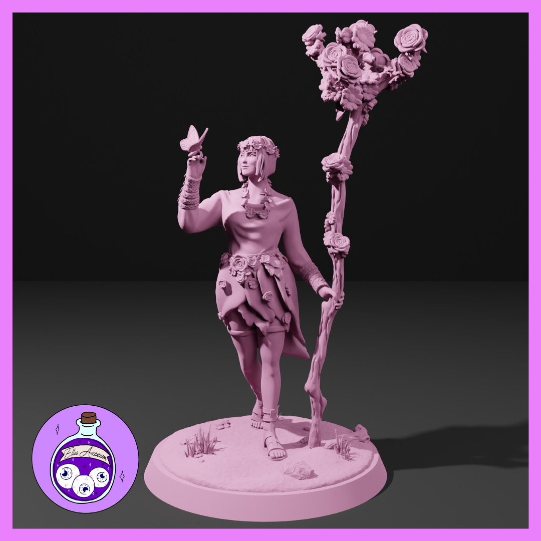 Eladrin Elf Druid Female Spring by Ella's Arcanum Minis