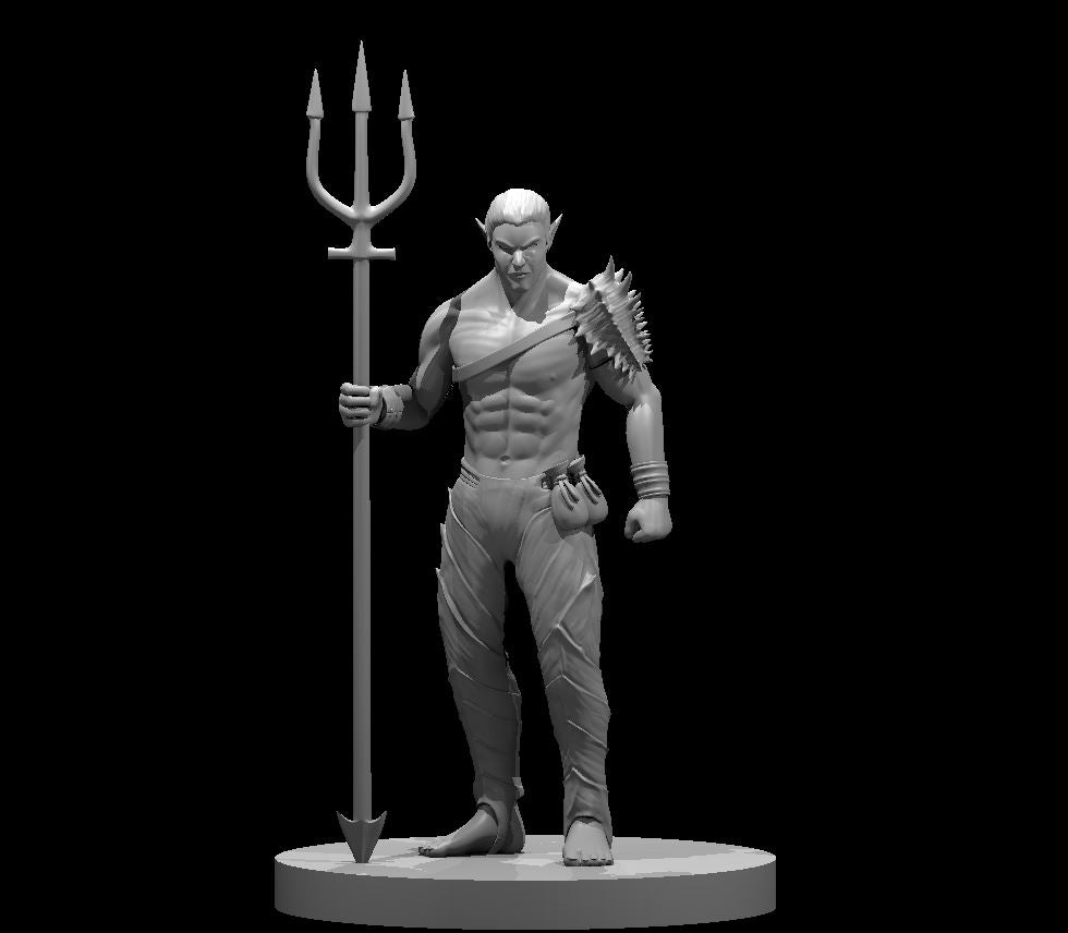 Elf Aquatic Male Fighter by MZ4250