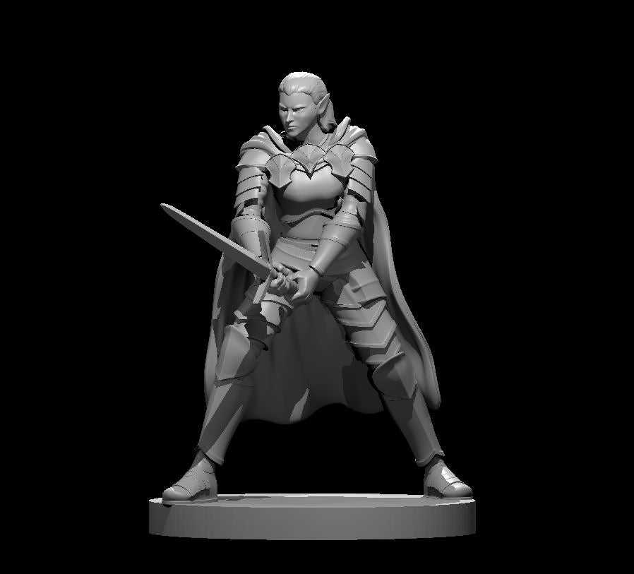 Elf Female Paladin 2 by MZ4250