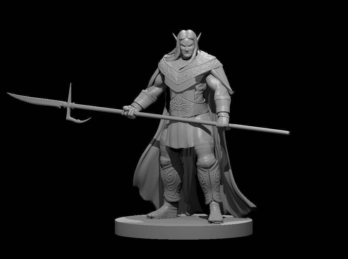 Elf Male Barbarian 3 by MZ4250