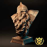 Emgus the Holy (Dwarf Cleric) Bust by The Witchguild