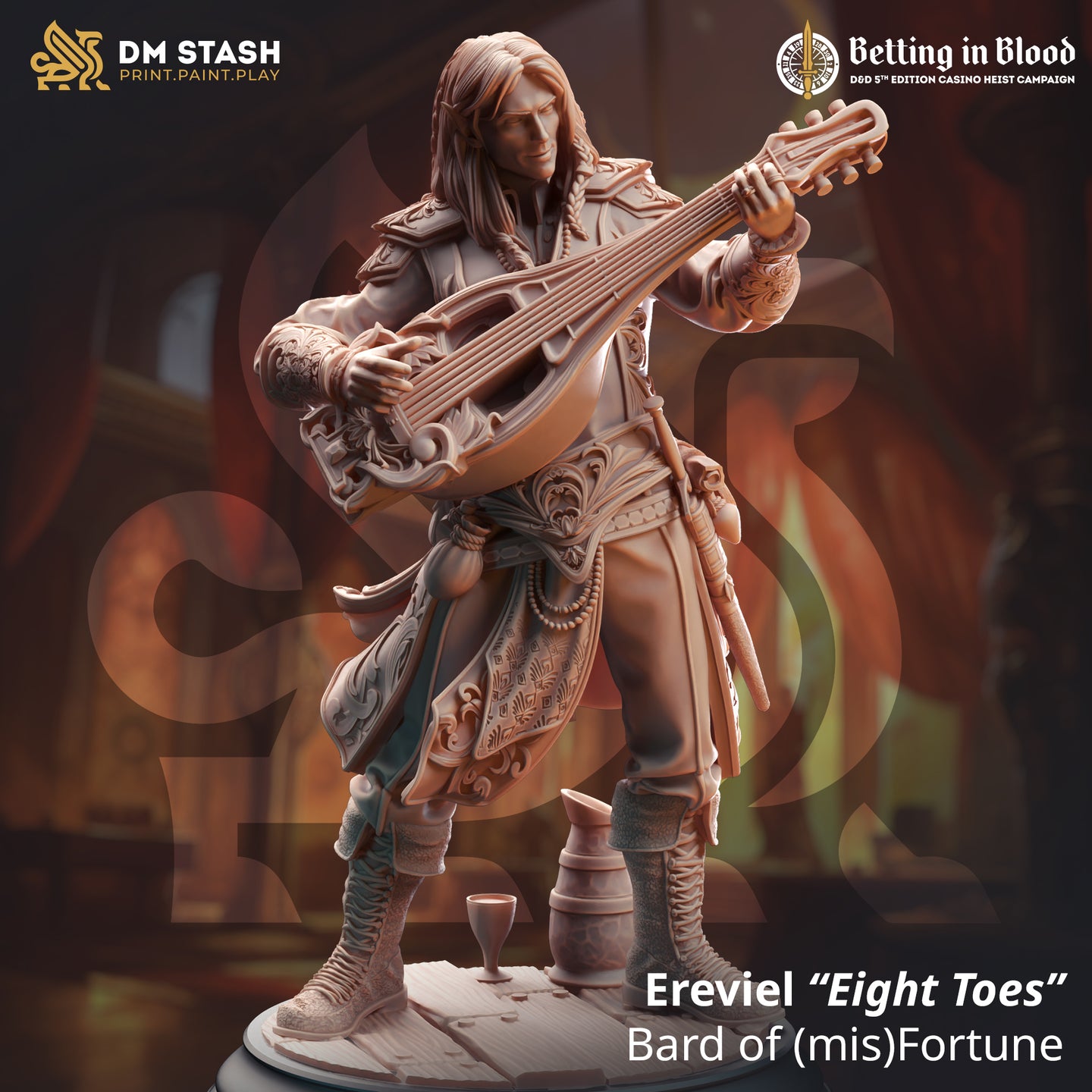 Bard of Misfortune (Ereviel "Eight Toes") by DM Stash