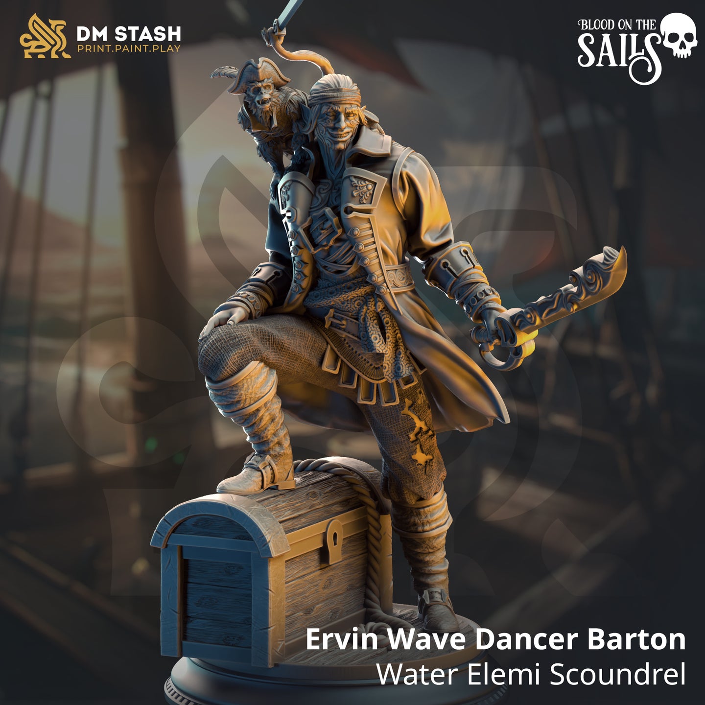 Water Elemental Scoundrel (Ervin Wave Dancer Barton) by DM Stash