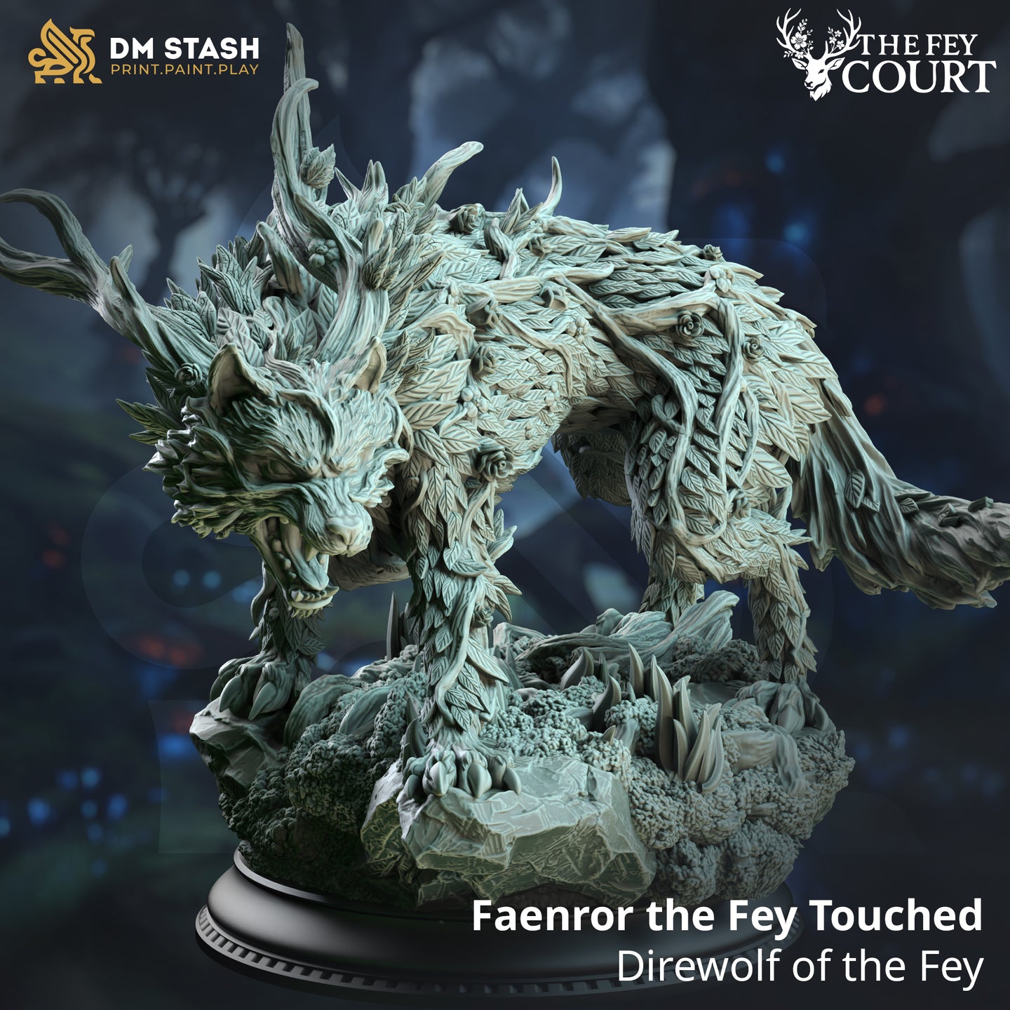 Fey Direwolf (Faenror the Fey Touched) by DM Stash