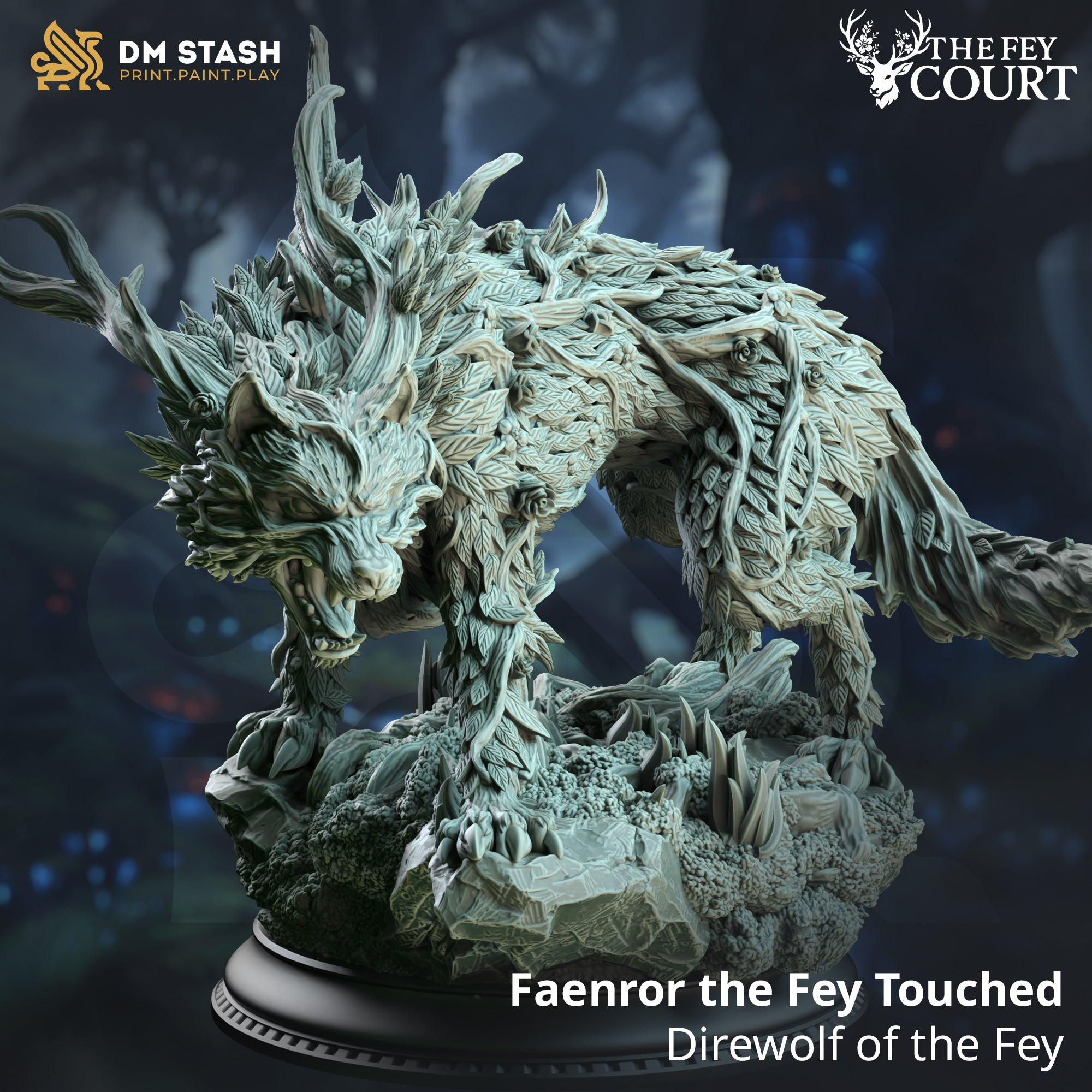 Fey Direwolf (Faenror the Fey Touched) by DM Stash